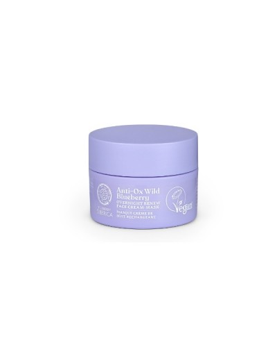 NATURA SIBERICA ANTI-OX WILD BLUEBERRY OVERNIGHT RENEWING FACE CREAM-MASK 50ML