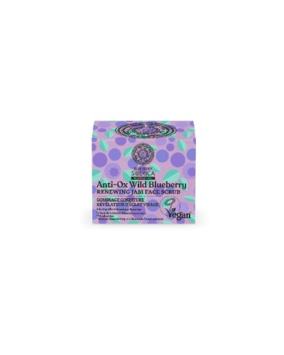 NATURA SIBERICA ANTI-OX WILD BLUEBERRY RENEWING JAM FACE SCRUB 50ML