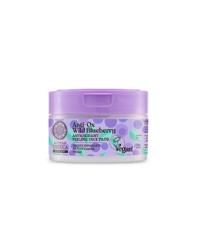 NATURA SIBERICA ANTI-OX WILD BLUEBERRY ANTIOXIDANT PEELING FACE PADS 20ΤΜΧ