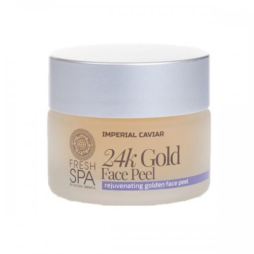 NATURA SIBERICA FRESH SPA IMPERIAL CAVIAR REJUVENATING GOLDEN FACE PEEL 24K GOLD 50ML