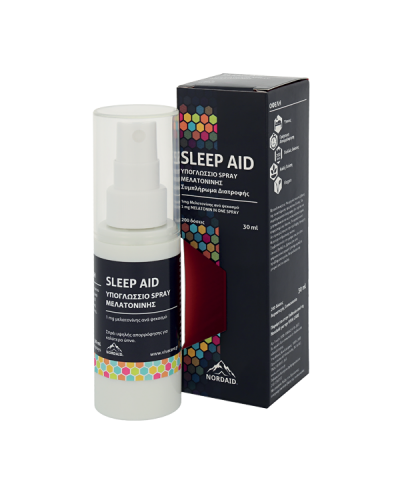 NORDAID SLEEP AID ΥΠΟΓΛΩΣΣΙΟ SPRAY ΜΕΛΑΤΟΝΙΝΗΣ 30ML