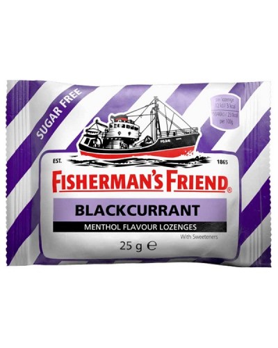 FISHERMAN'S FRIEND BLACKCURRANT ΚΑΡΑΜΕΛΕΣ ΓΙΑ ΤΟΝ ΠΟΝΟΛΑΙΜΟ ΜΕ ΓΕΥΣΗ ΦΡΑΓΚΟΣΤΑΦΥΛΛΟ ΧΩΡΙΣ ΖΑΧΑΡΗ 25GR 