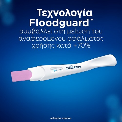 CLEARBLUE ΤΕΣΤ ΕΓΚΥΜΟΣΥΝΗΣ ΓΡΗΓΟΡΗ ΑΝΙΧΝΕΥΣΗ ΑΠΟΤΕΛΕΣΜΑ ΜΟΛΙΣ ΣΕ 1 ΛΕΠΤΟ 1ΤΜΧ