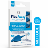 PLAC AWAY TRIPLE ACTION ΜΕΣΟΔΟΝΤΙΑ ΒΟΥΡΤΣΑΚΙΑ 0.6MM ISO 3 ΜΠΛΕ 6ΤΜΧ