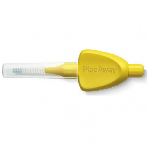 PLAC AWAY TRIPLE ACTION ΜΕΣΟΔΟΝΤΙΑ ΒΟΥΡΤΣΑΚΙΑ 0.7MM ISO 4 ΚΙΤΡΙΝΟ 6ΤΜΧ