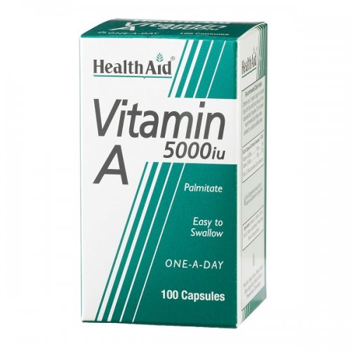 HEALTH AID VITAMIN A 5000IU 100CAPS