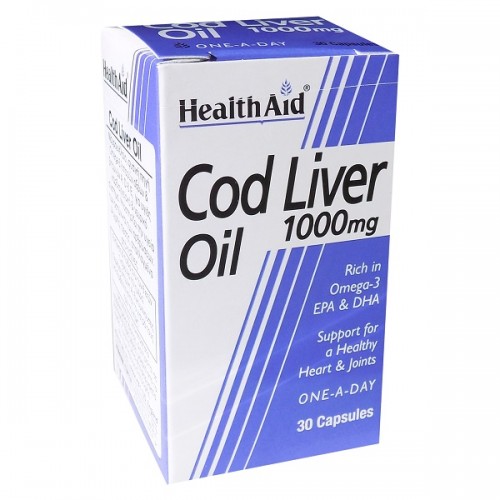 HEALTH AID COD LIVER OIL 1000MG 30CAPS