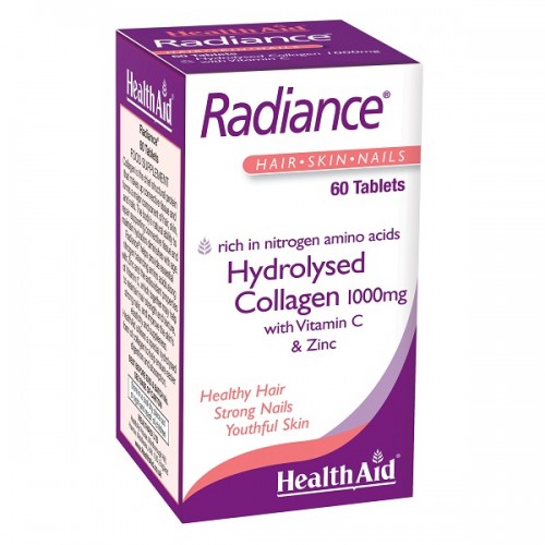 HEALTH AID RADIANCE HYDROLYSED COLLAGEN 1000MG 60TABS