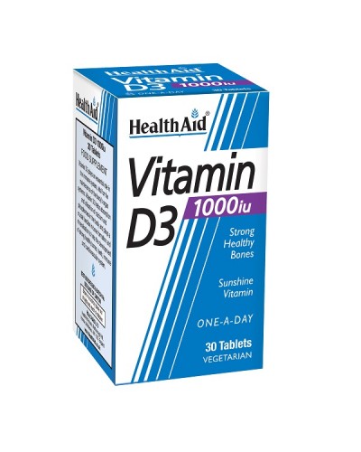 HEALTH AID VITAMIN D3 1000IU 30TABS