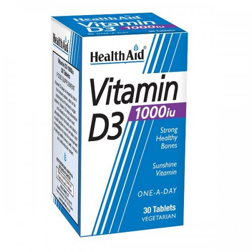 HEALTH AID VITAMIN D3 1000IU 30TABS