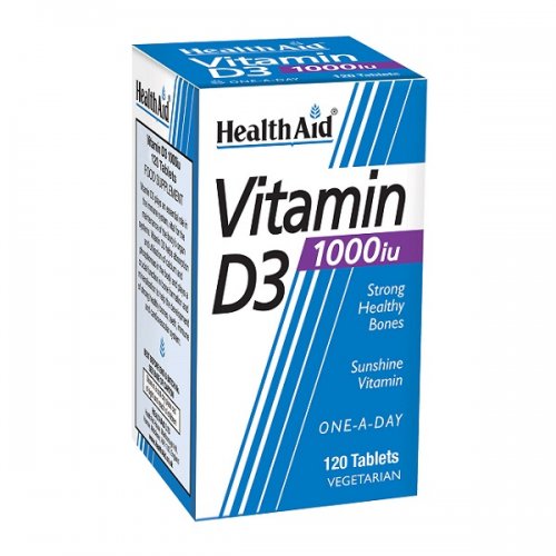 HEALTH AID VITAMIN D3 1000IU 120TABS