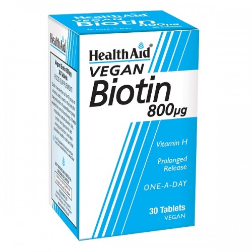 HEALTH AID BIOTIN 800MG 30TABS