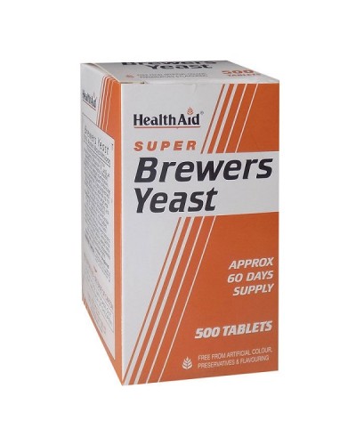 HEALTH AID SUPER BREWERS YEAST 500TABS