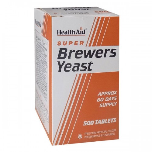 HEALTH AID SUPER BREWERS YEAST 500TABS