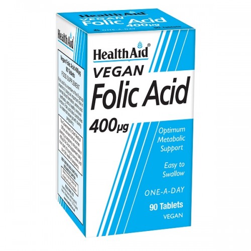 HEALTH AID FOLIC ACID 400MG 90TABS