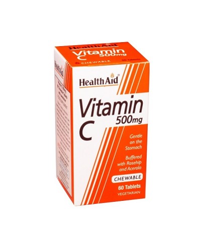 HEALTH AID VITAMIN C 500MG CHEWABLE 60TABS