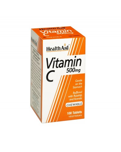 HEALTH AID VITAMIN C 500MG CHEWABLE 100TABS