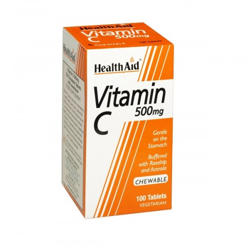 HEALTH AID VITAMIN C 500MG CHEWABLE 100TABS