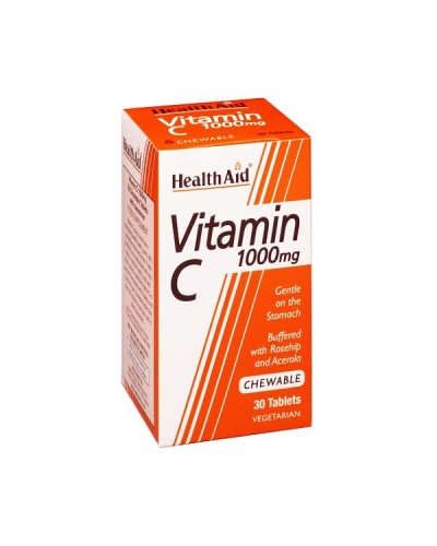 HEALTH AID VITAMIN C 1000MG CHEWABLE 30TABS