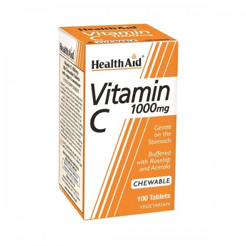 HEALTH AID VITAMIN C 1000MG CHEWABLE 100TABS