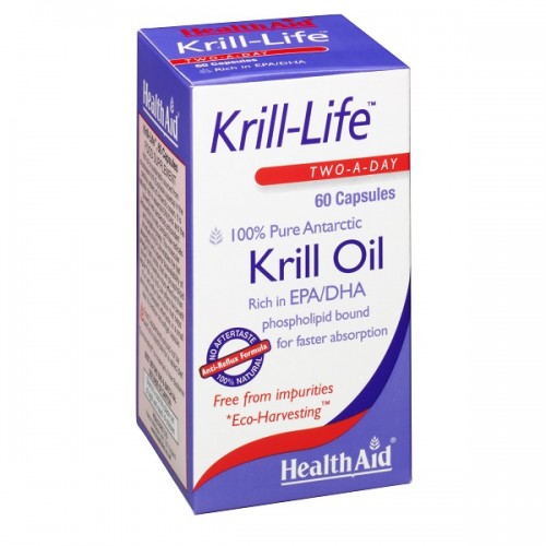 HEALTH AID KRILL LIFE OIL 500MG 60CAPS