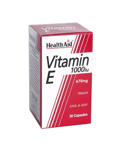 HEALTH AID VITAMIN E 1000IU 30CAPS