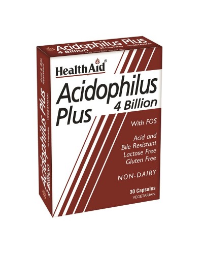 HEALTH AID ACIDOPHILUS PLUS 30CAPS
