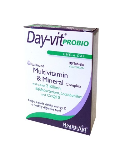 HEALTH AID DAY-VIT PROBIO PROBIOTICS & COQ10 30TABS