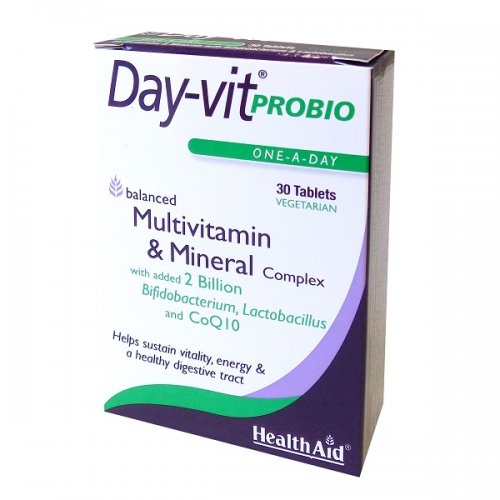 HEALTH AID DAY-VIT PROBIO PROBIOTICS & COQ10 30TABS