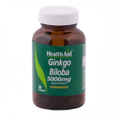 HEALTH AID GINKGO BILOBA 5000MG 30CAPS