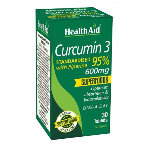 HEALTH AID CURCUMIN 3 30TABS