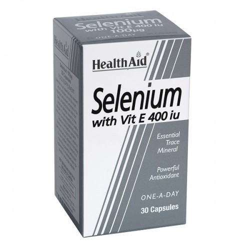 HEALTH AID SELENIUM 100ΜG WITH VITAMIN E 400I.U. 30CAPS