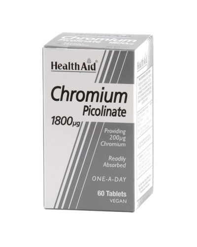 HEALTH AID CHROMIUM PICOLINATE 1800ΜG 60TABS
