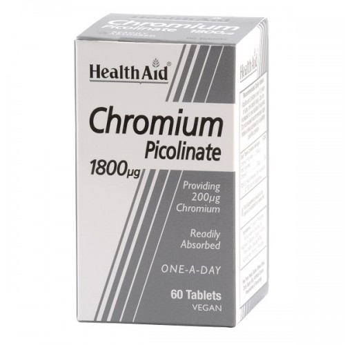 HEALTH AID CHROMIUM PICOLINATE 1800ΜG 60TABS