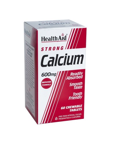 HEALTH AID STRONG CALCIUM 600MG 60TABS