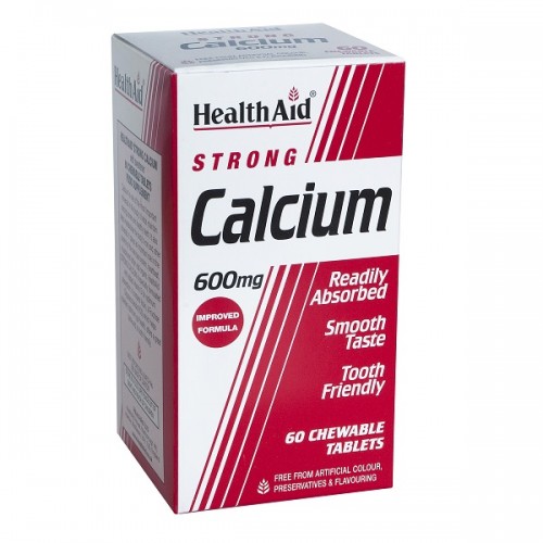 HEALTH AID STRONG CALCIUM 600MG 60TABS