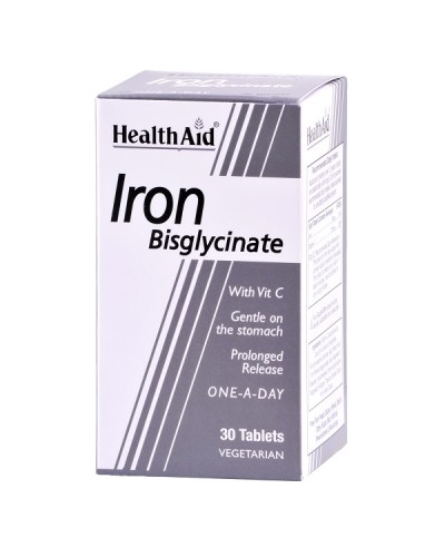 HEALTH AID IRON BISGLYCINATE 30TABS