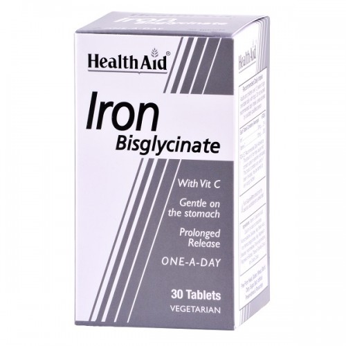 HEALTH AID IRON BISGLYCINATE 30TABS