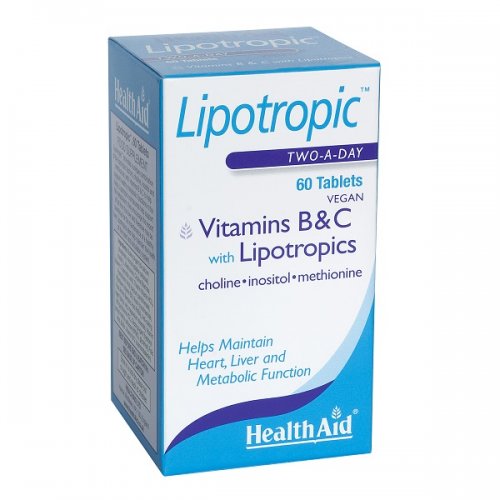 HEALTH AID LIPOTROPICS VITAMINS B & C 60TABS