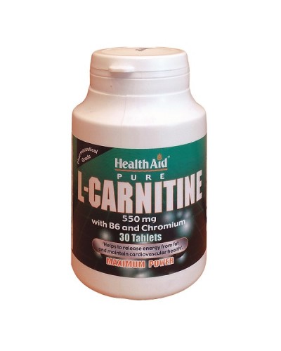 HEALTH AID L-CARNITINE 550MG 30TABS