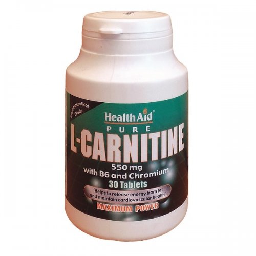 HEALTH AID L-CARNITINE 550MG 30TABS