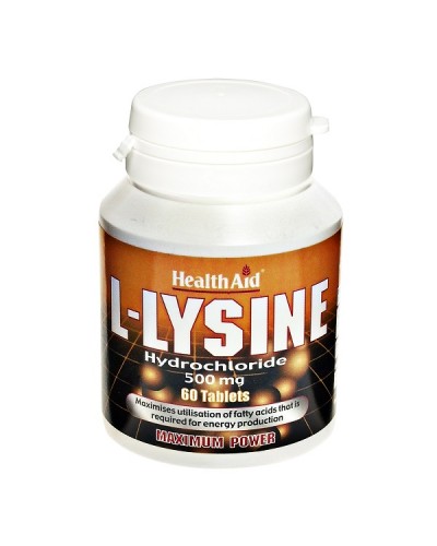 HEALTH AID L-LYSINE 500MG 60TABS