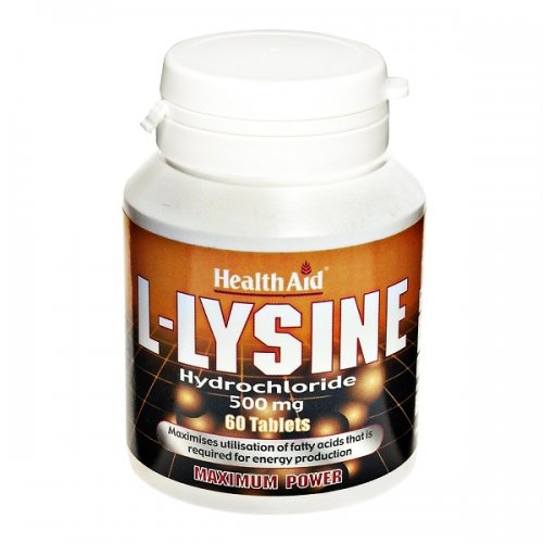 HEALTH AID L-LYSINE 500MG 60TABS