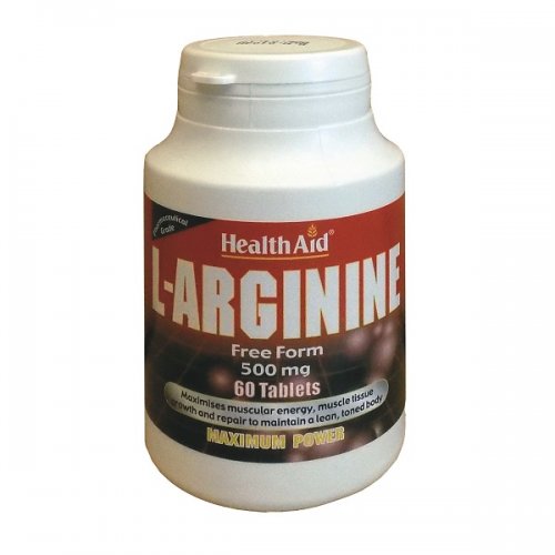 HEALTH AID L-ARGININE 500MG 60TABS