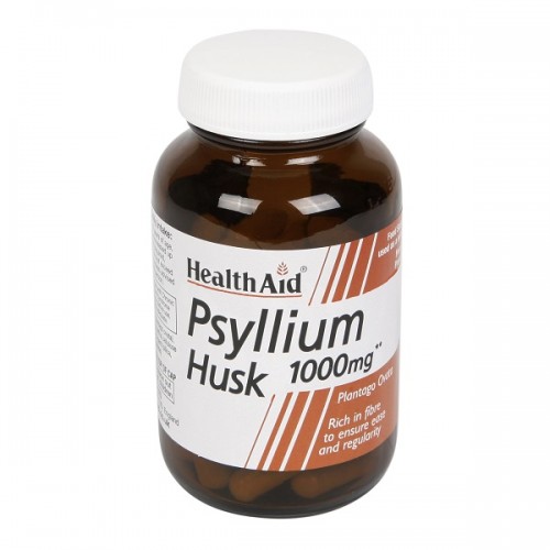 HEALTH AID PSYLLIUM HUSK 1000MG 60CAPS