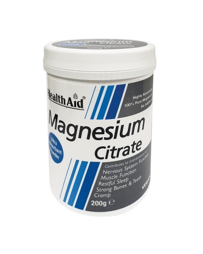 HEALTH AID MAGNESIUM CITRATE POWDER 200GR