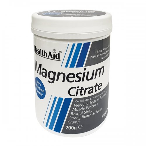 HEALTH AID MAGNESIUM CITRATE POWDER 200GR