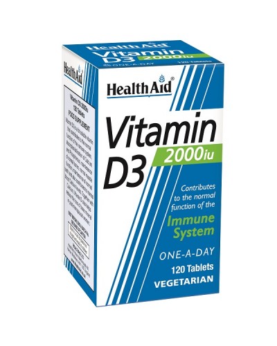 HEALTH AID VITAMIN D3 2000IU 120TABS