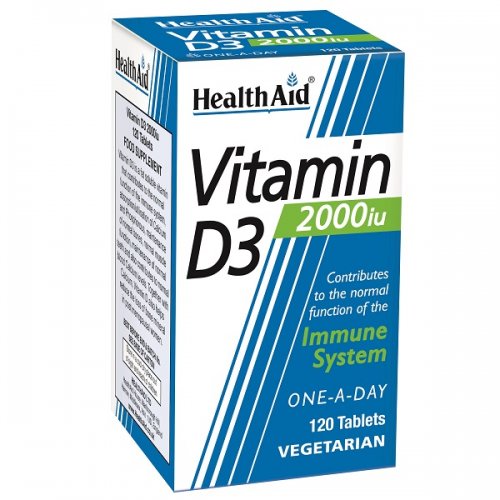 HEALTH AID VITAMIN D3 2000IU 120TABS