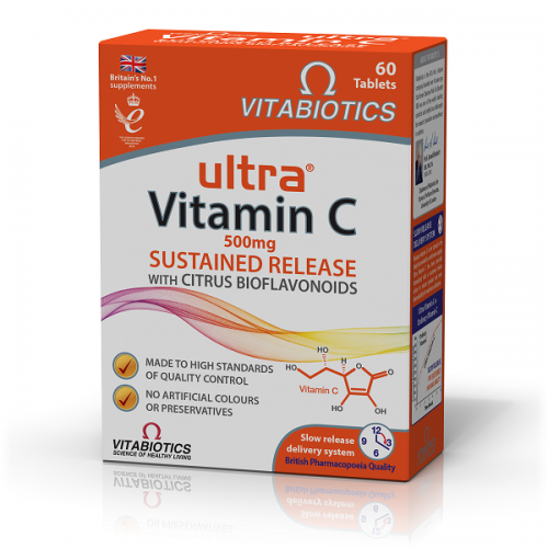 VITABIOTICS ULTRA VITAMIN C  SR & BIOFLAVONOID 500MG 60TABS